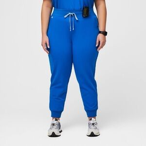 FIGS Zamora FIONx Jogger Royal Blue High Waisted Scrub Pants‎